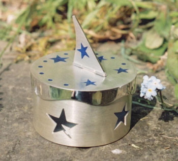 Silver and Enamel Sundial Box Jackie Jones